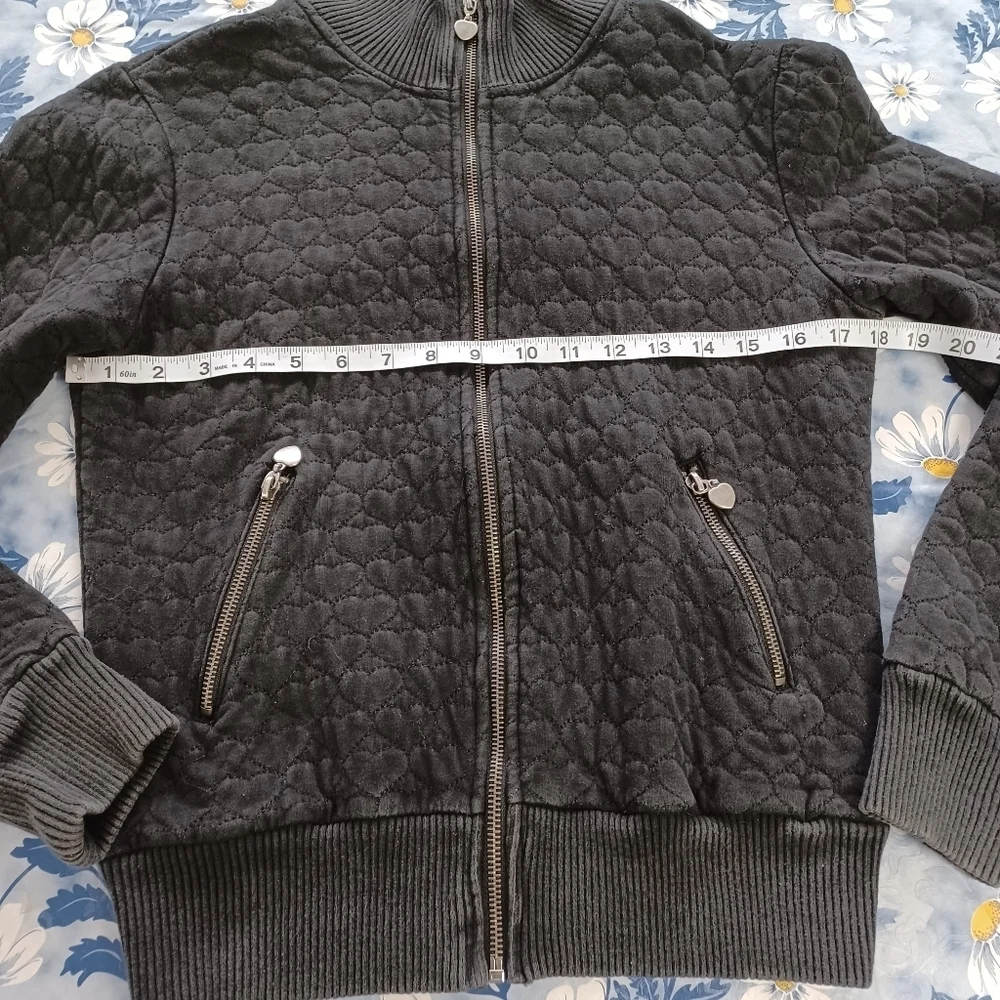Madonna Winter Girls Medium 8/10 Casual Black Zipper Top Streetwear Coat Jacket